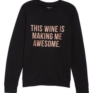 BRUNETTE The Label THIS WINE Is making Me Awesome